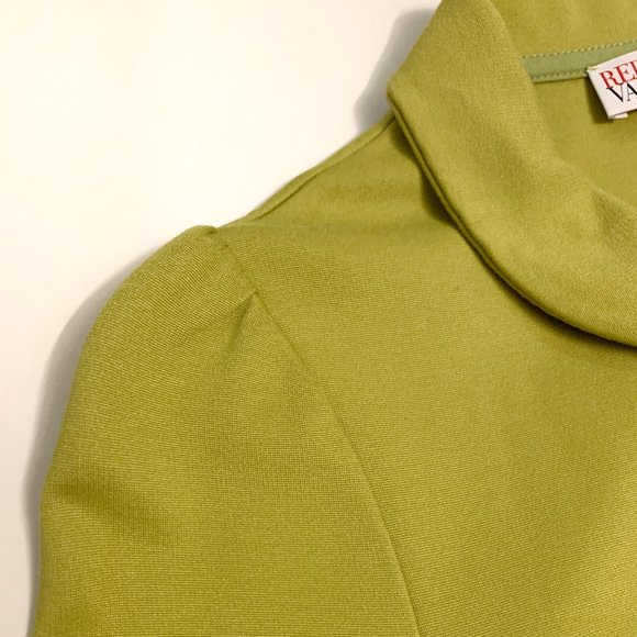 RED VALENTINO Bow Detail Fitted Jacket Pistachio Green - Picture 8 of 11